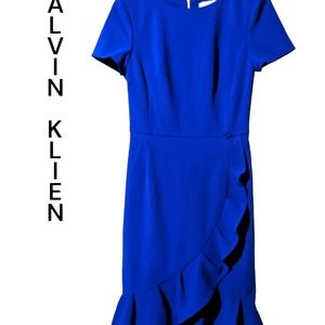 Calvin Klein Royal Blue Cocktail Dress Size 4